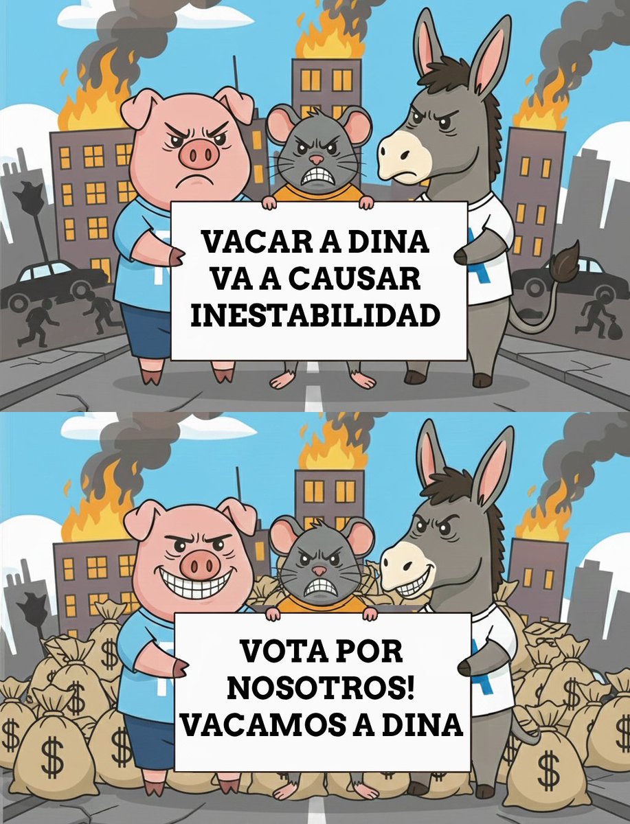 Este 2026, no votaré por los partidos que llamaron "estabilidad política" al desastroso gobierno de Boluarte.

Votaron HASTA 7 VECES contra su vacancia.

¿Tanto les gustó Dina? ¡Pues que se queden con ella fuera del poder! #PorEstosNo