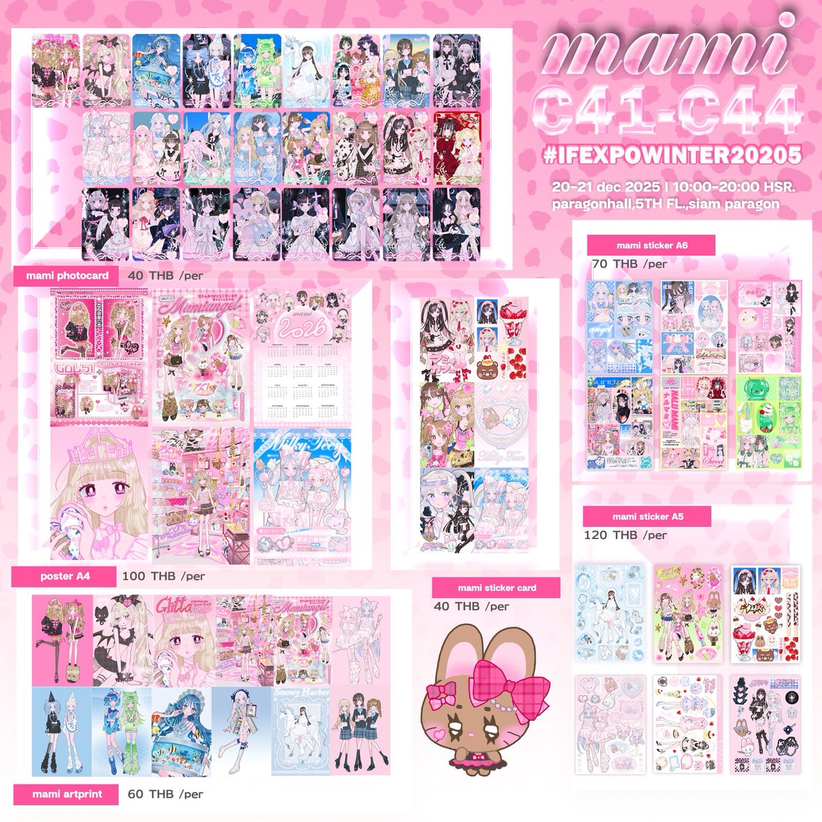 2610october's tweet image. ꒰rt appreciated ꒱

 mami 
✰Booth : C41-44
✰20-21 DEC 2025
✰paragon hall,5th fl.

#IFEXPOWINTER25

ของแถมสุดพิเศษสำหรับนักสะสมห้ามพลาด 
มีจำนวนจำกัด 60เซทนะคะ ദ്ദി៸៸›ᴗ‹៸៸ )