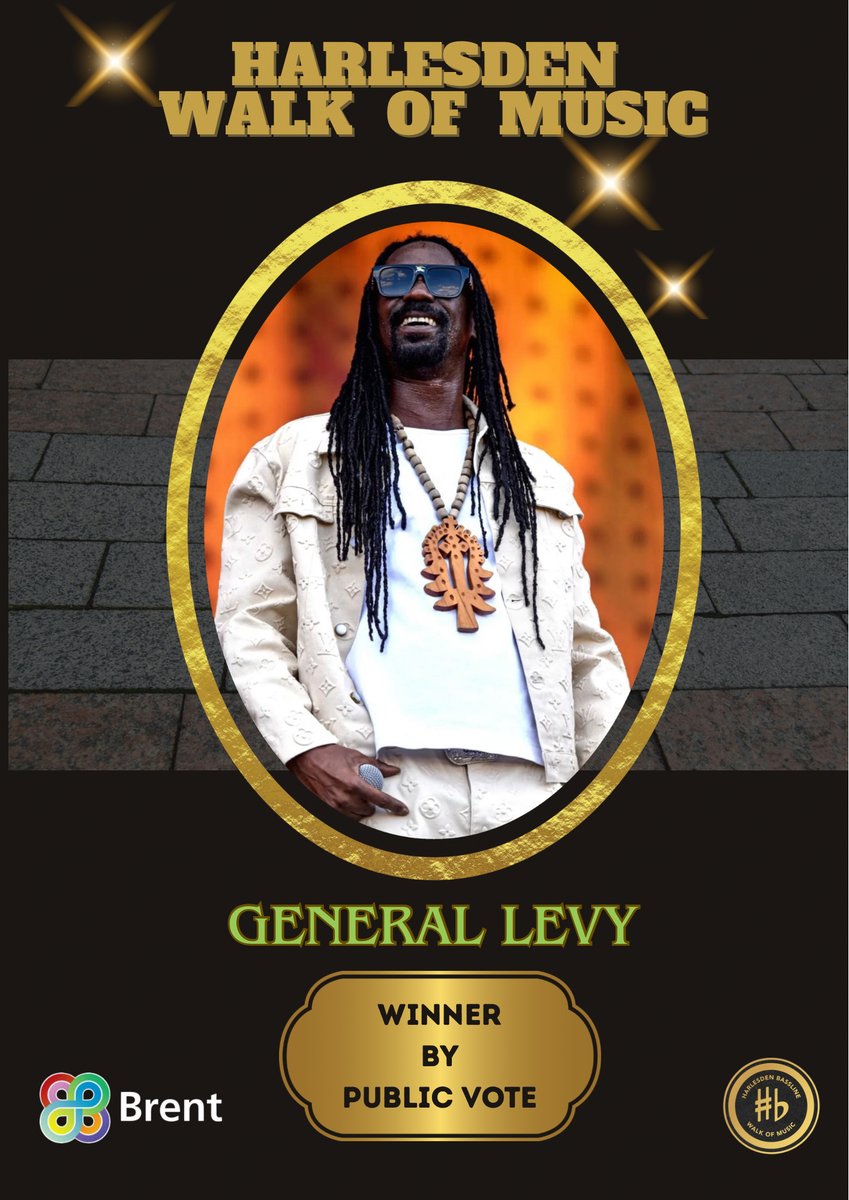 cbmultimedia's tweet image. General Levy has been voted by the public to receive a commemorative paving stone on the Harlesden Walk of Music! #GeneralLevy #HarlesdenWalkofMusic #ReggaeLegend #Dancehall #Incredible #MusicHistory #CulturalImpact #CommunityLove