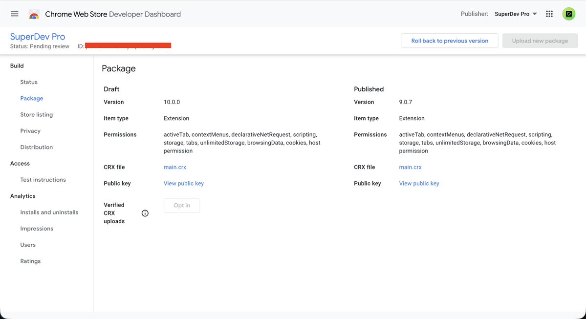 🚀 SuperDev Pro v10 se envió oficialmente para revisión.
✅ Rediseño completo
✅ 2× más herramientas
✅ Nuevos precios