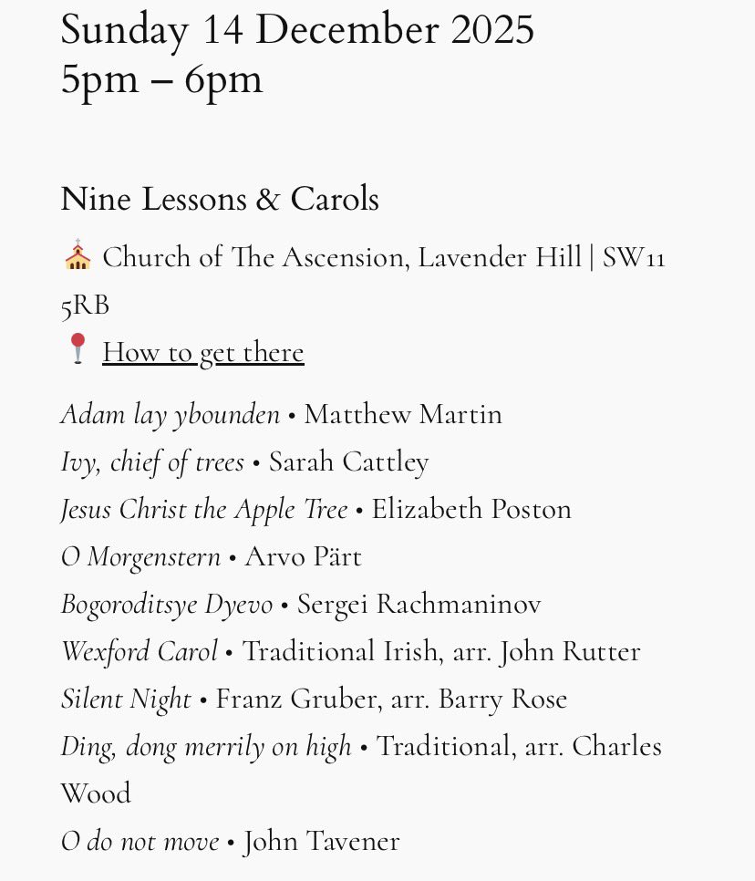 The Ascension, Lavender Hill tweet media