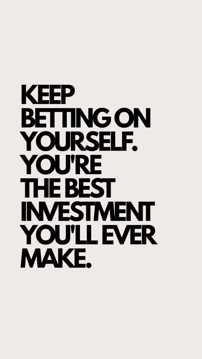 TheWizKhalifa's tweet image. Keep betting on yourself. You're the best investment you'll ever make.

#SelfBelief #Motivation #InvestInYourself #GrowthMindset #YouGotThis #Empowerment #Success #Quotes #ShareInspireQuotes