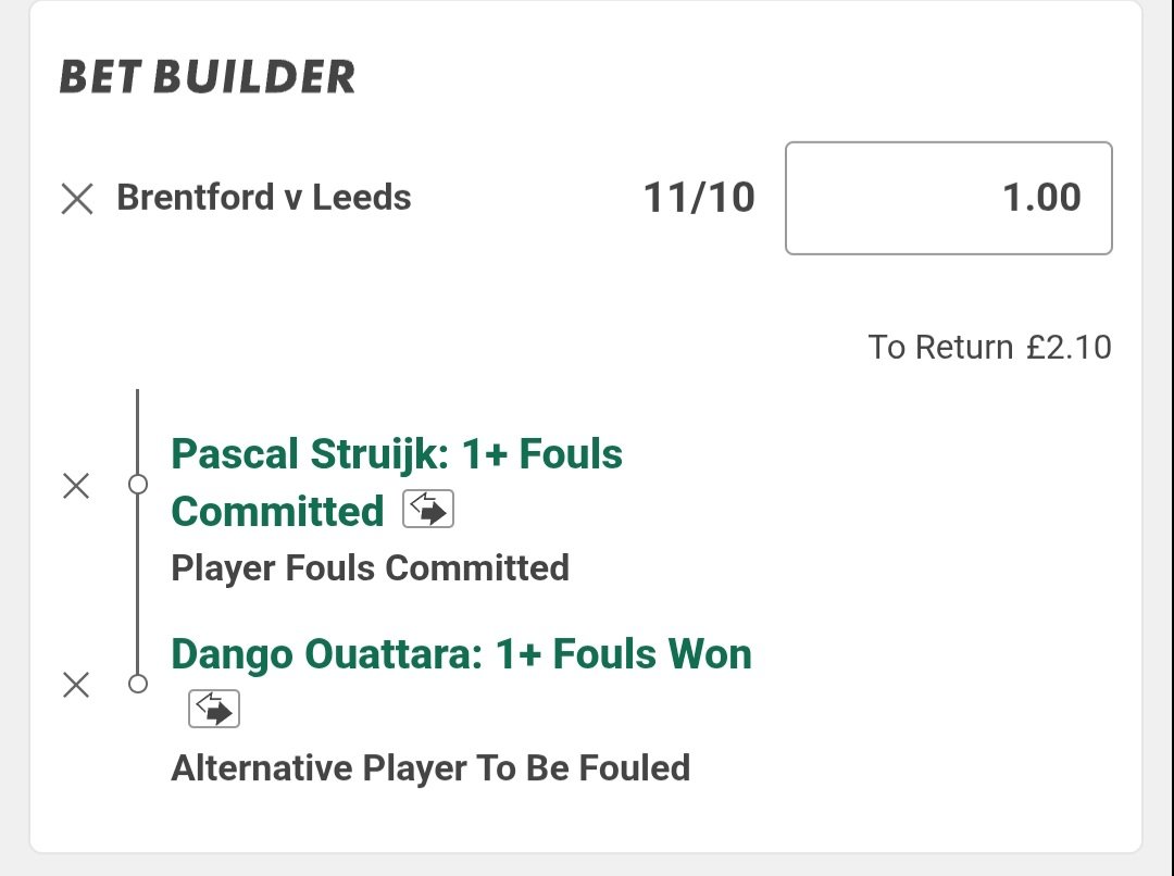 Billys_Bets's tweet image. Brentford v Leeds
