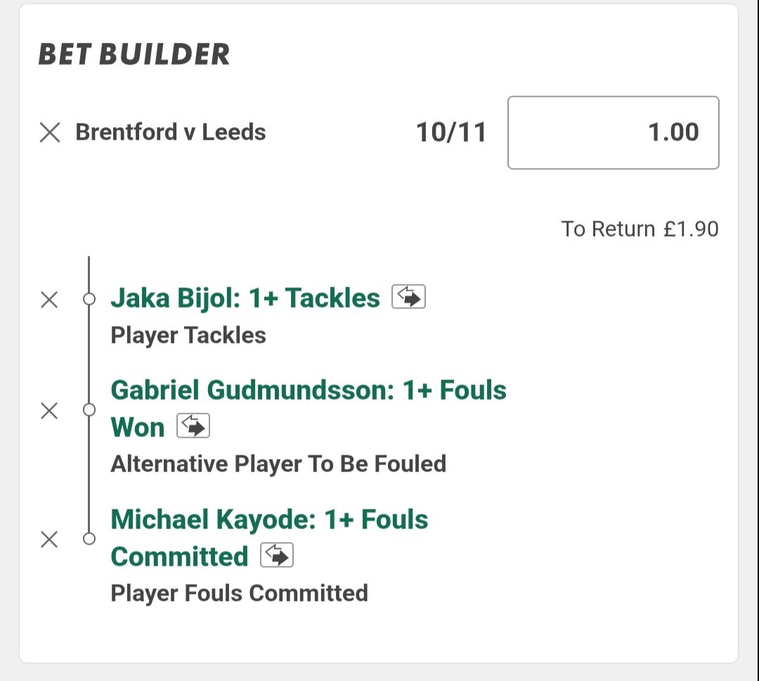 Billys_Bets's tweet image. Brentford v Leeds