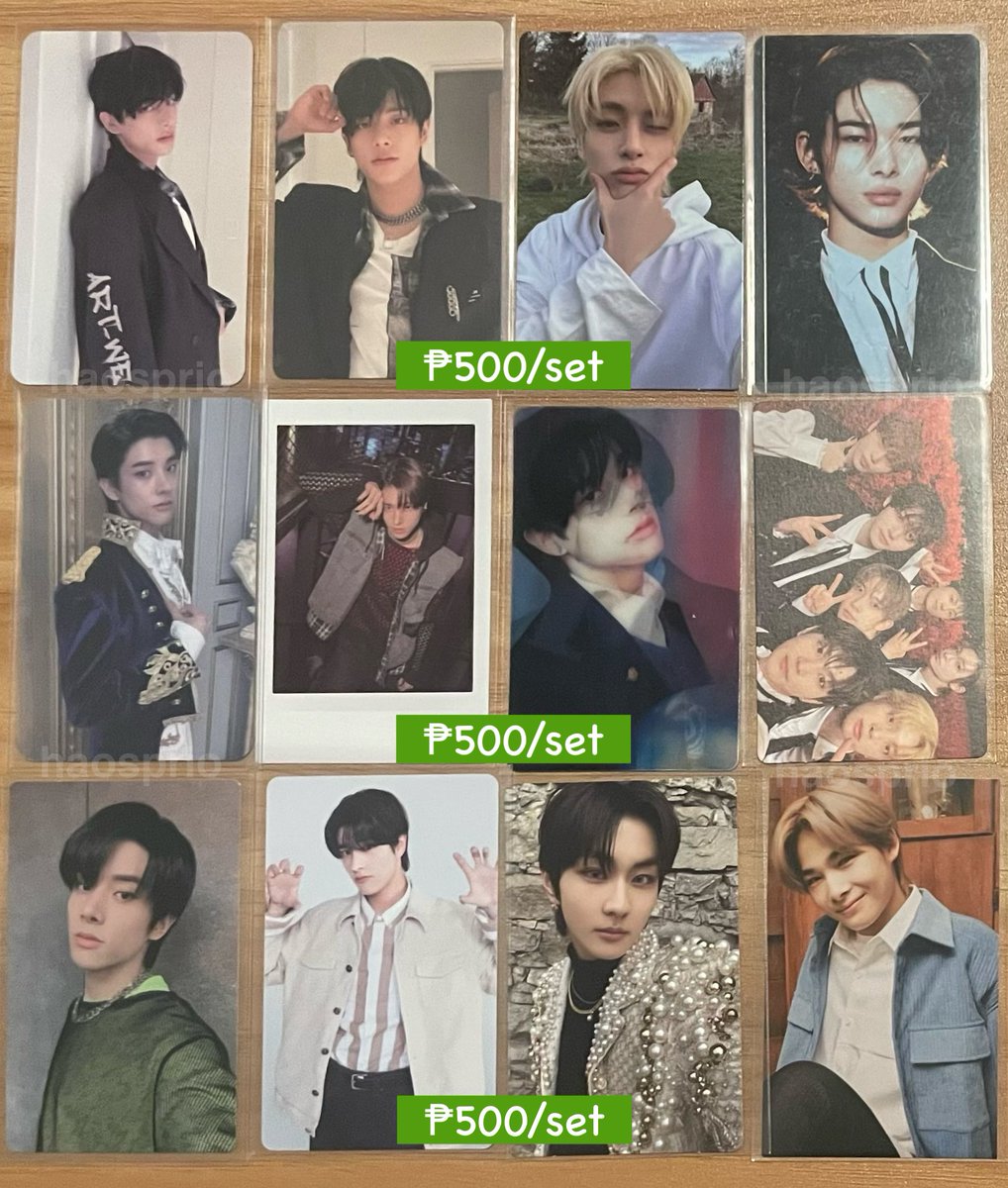 haosprio's tweet photo. wts lfb ph enhypen heeseung sunghoon jay sunoo jungwon ni-ki jake 

⨳ assorted photocard sets — price/s on pic/s

⤻ onhand
⤻ prio payo / 3 days with dp
⤻ ❌ sensitive, dm for condi.
⤻ rcbyt — https://t.co/sbOBBEXpjC

🎬 dm to claim https://t.co/woO2lWoEZ9