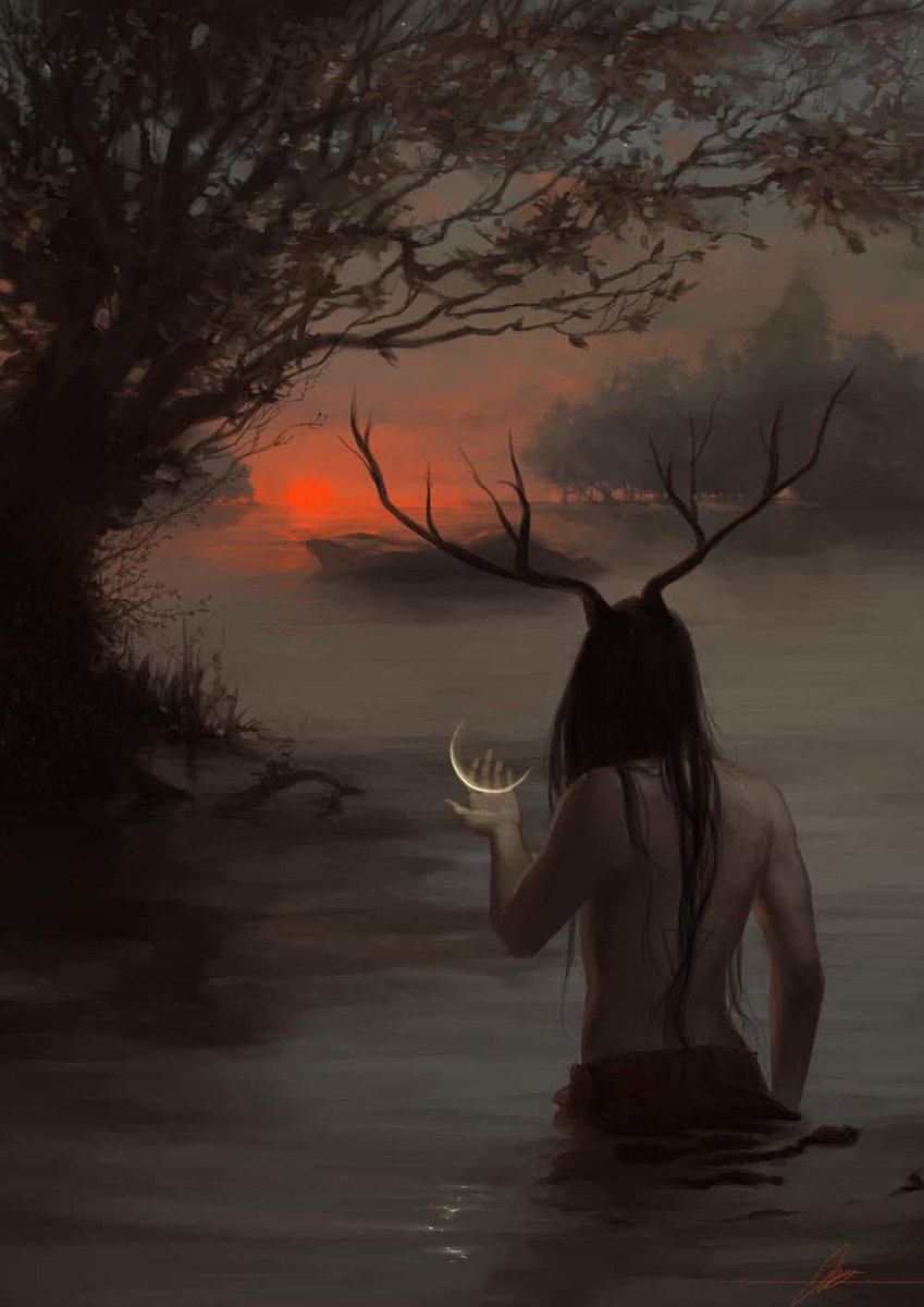 “I only fall in love with souls. I never fall in love with people. People change. They come and go. But a soul remains forever. I suppose that is why when I love, it is a deep love. An unconditional love. A forever love.”

— Annie Sloan

[ Art • “Dusk” by Jodie Muir ]