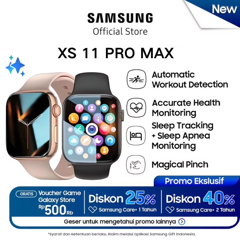 Neglasari3's tweet photo. Cek 100% Asli  Samsung SmartWatch XS 11 PRO MAX Gps NFC IP68 Waterproof Bluetooth Call Jam Smartwatch Wanita Pria Monitor Detak Jantung Tekanan Darah wireless charging Dan Ganti Wallpapper Jam Tangan Wanita  Rp142.499. Dapatkan di Shopee sekarang! https://t.co/vbQWkrolRk https://t.co/aglB29DWHO