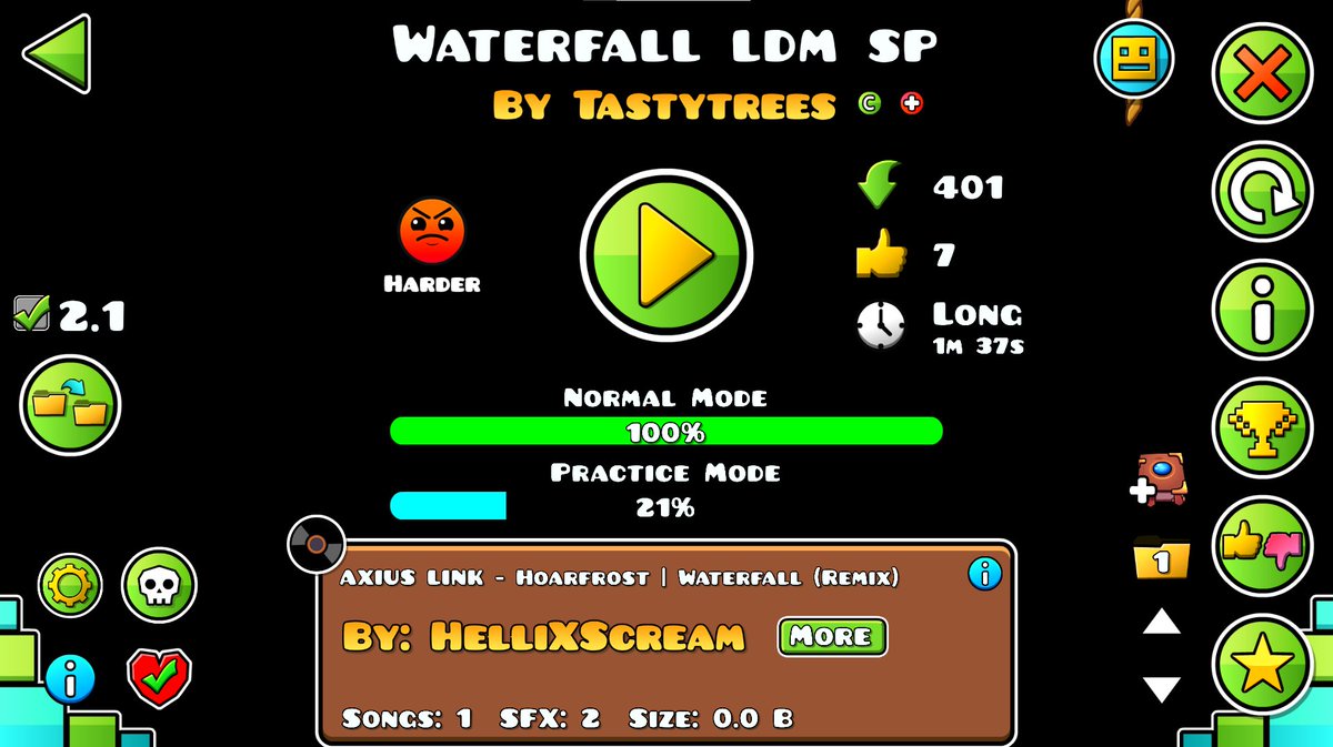 NEW HARDEST WATERFALL 100% !!!!
youtu.be/ETz3K-H78zE