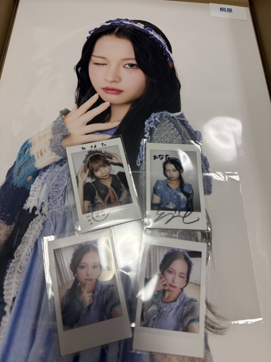 初サイン付きチェキ届いた！ 可愛すぎる #桐原美月 #南なつ