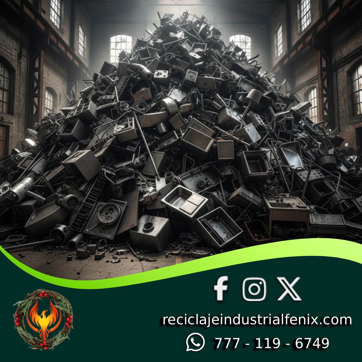 reciclajefenix's tweet photo. Cierra el año e inicia el próximo reciclando el #aceroinoxidable.
Visita https://t.co/np1hZr7GrD y redes sociales para que juntos reciclemos.
#reciclajeindustrial #reciclajecuernavaca #reciclajejiutepec #reciclajemorelos #desechossólidos #ambiente #medioambiente https://t.co/EyGiW579ZQ
