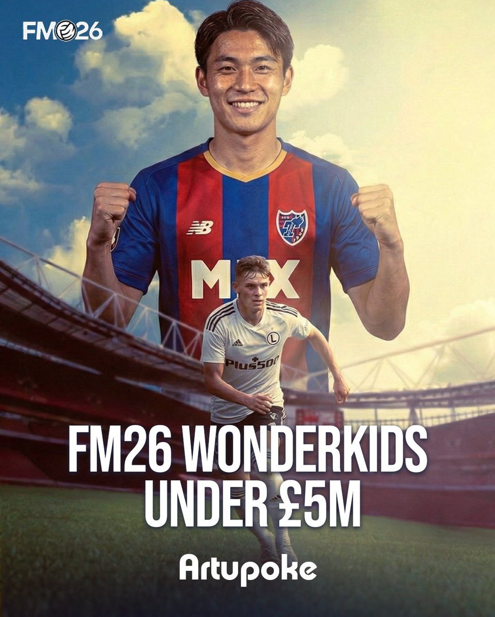 Buat yang lagi nyari wonderkids murah dengan klausul di bawah 5 juta paun. ini daftarnya. 🤩 

Ada siapa saja? 👇🏽