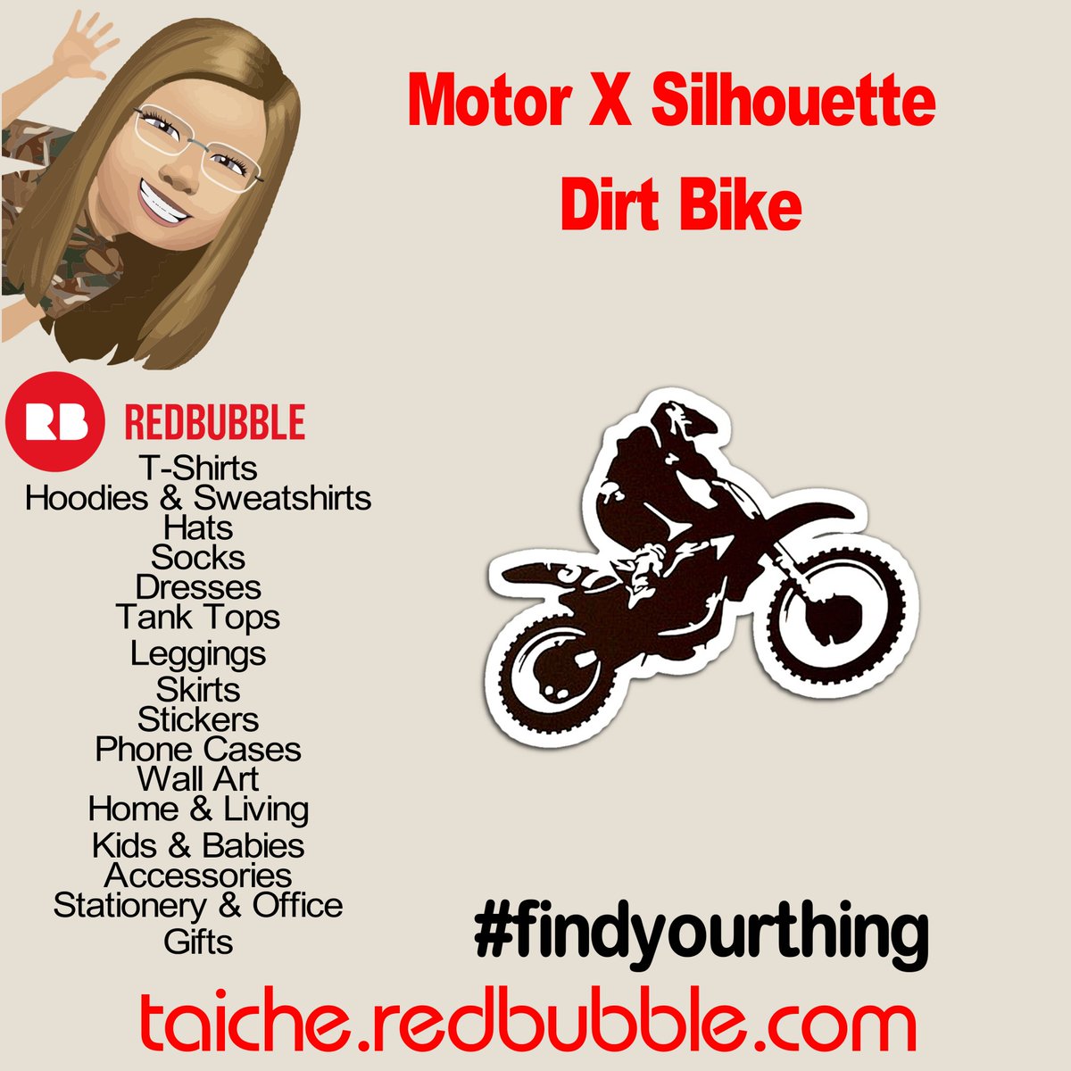 TaicheTees's tweet photo. #MotorX Silhouette Dirt Bike #Sticker #taiche #redbubble #motocross #moto #mx #ktm #enduro #motorcycle #yamaha #dirtbike #honda #kawasaki #supercross #motocrosslife #bikelife #offroad #motorbike #gifts #giftsforkids #giftsforboys #christmasgifts https://t.co/E30Cy5bfzv https://t.co/xbJiQnj84P