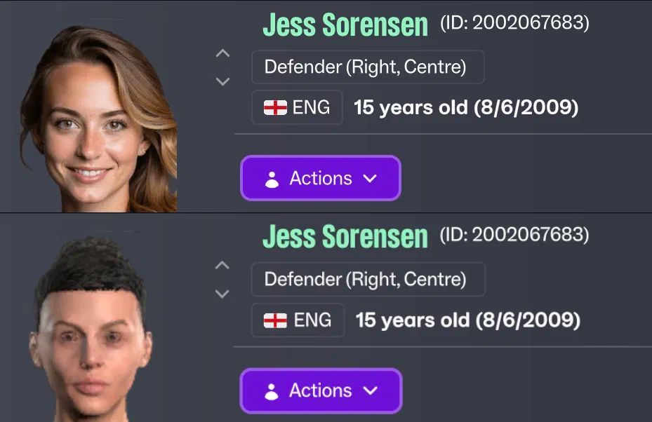 sortitoutsi's tweet photo. The awesome NewGen FacePack from NG_Regens is available on our site!

✅ 170,000 new faces for Football Manager newgens
✅ Fixes those awful default regen faces
✅ Includes players and staff
✅ Easy-to-use installer included

What’s inside:
👤 136,000 male player faces (55 ethnicities)
👩 16,000 female player faces (still expanding)
🧑💼 18,000 staff faces (male & female)

🔗 https://t.co/kD5X5aQr09