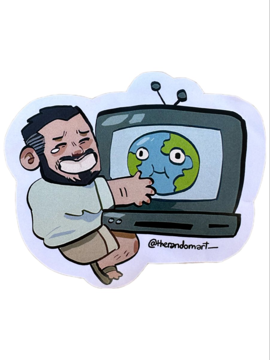 Latierrablanda's tweet photo. Poco se habla de este peazo de arte del gran @therandomart_ que representa fielmente un trauma de @enocguitar Por si no lo sabíais, Enoc no tenía tele de pequeño. https://t.co/OelgwDVjb8