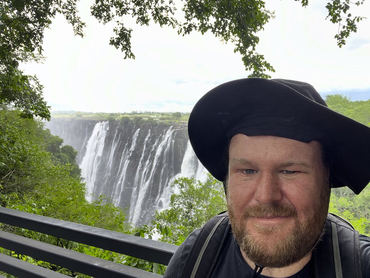 Office for the day: Vic Falls! The mighty Vic Falls! The majestic Vic Falls!