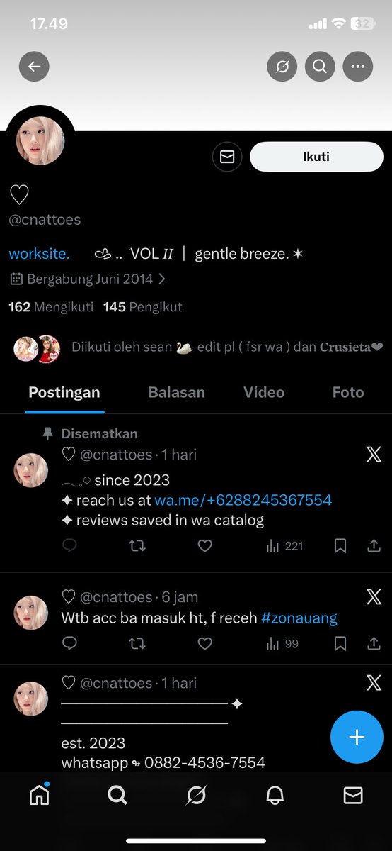 cerxpen's tweet image. HELP RT &amp;amp; RNB nih orang 🙏🏻

dia ngeresell akun netflix ku, 1 profile diisi 7+ device anj

088245367554
wa.me/6288245367554 | QRIS A/N YANASTORU | YanaStoru 
 
dari boyolali | NO PAN Go-Pay 9360-0914-3562-5542-672

@/ cnattoes ba under jelek #zonauang️