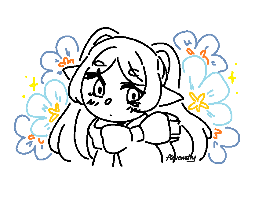 drew a frieren in ms paint 🌼 #frieren