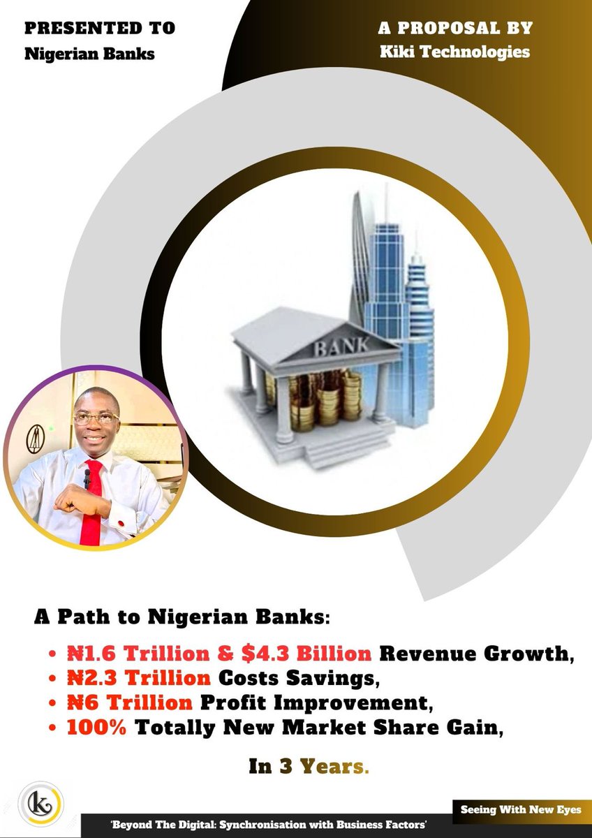 Kikitechs's tweet photo. KIKI TECHNOLOGIES...IMMEDIATE RESULTS!

We show banks where money is in the Industry.

Nigerian Banks ₦1.6 Trillion &amp; $4.3 Billion and ₦6 Trillion Profit in 3 Years.

+234 916 680 1321
+234 706 539 5379
+234 904 396 1403 https://t.co/RgSnc6tFw5