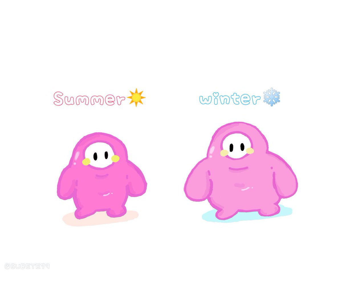 ←夏ガイズくん☀
                冬ガイズくん❄→

冬になるといっぱいご飯食べてそうなｲﾒｰｼﾞです🍚

＃Fallguysart