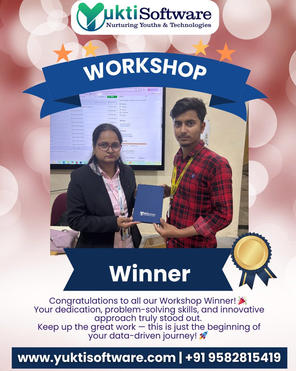 yuktisoftware's tweet image. Start your journey with the right guidance.
Learn. Build. Grow with Yukti Software.
Contact No : 9582815419
Email: contact@yuktisoftware.com
Website : yuktisoftware.com
#JavaFullStack #FullStackDeveloper #JavaDeveloper #LearnJava #YuktiSoftware #CodingCareer #TechTraining