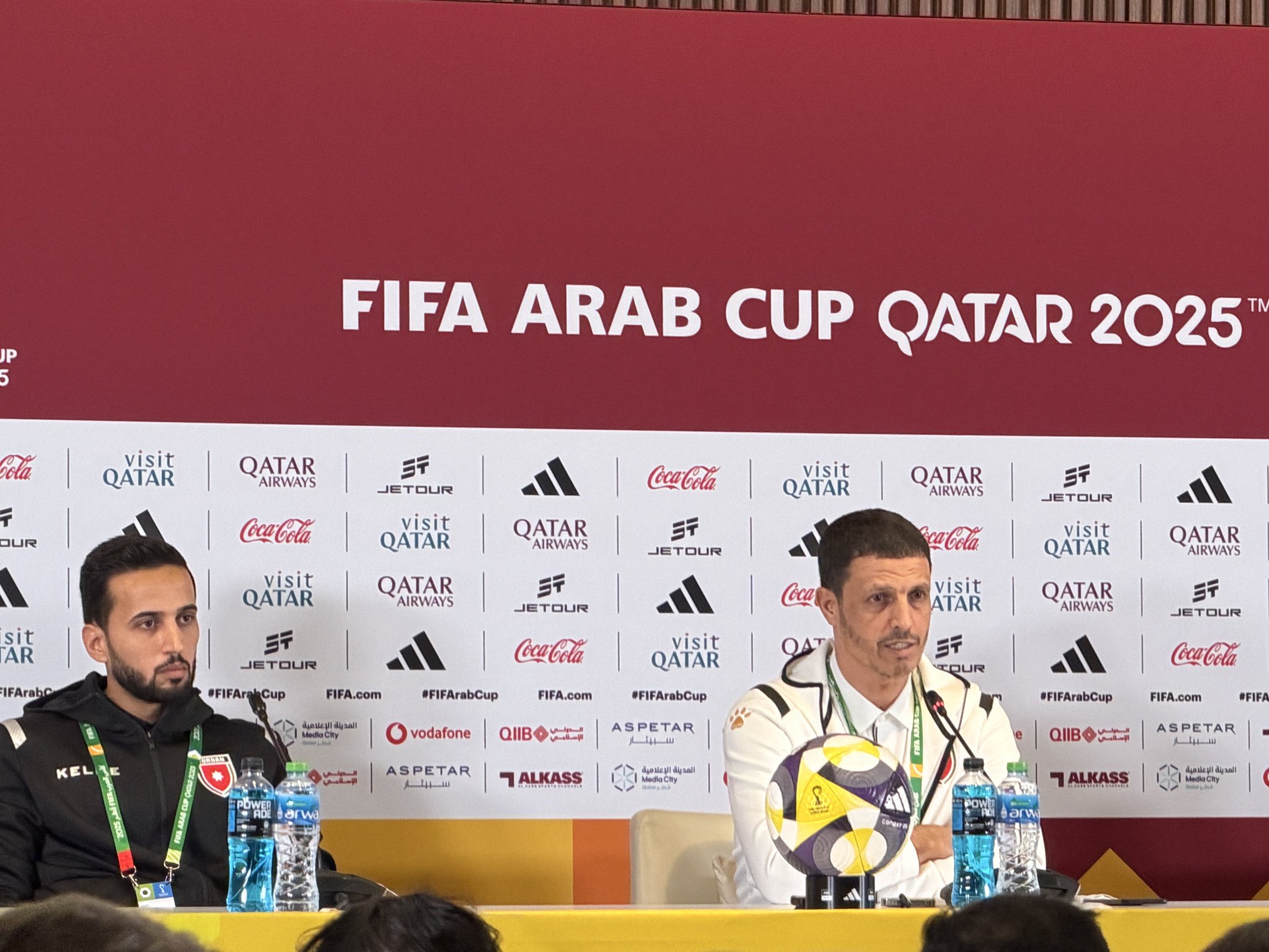 جمال السلامي مدرب منتخب الأردن في المؤتمر الصحافي: - أريد حكم عادل فقط ومن يكون له حق ياخذه. #السعودية_الأردن 