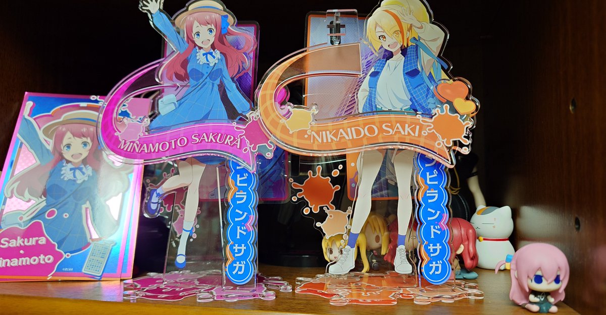 門司港のゾンサガイベントで買ったさくらちゃんとサキちゃんのアクリル