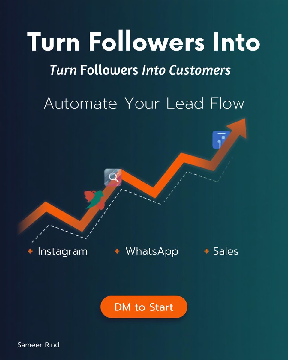 BuildWithSameer's tweet photo. I help startups &amp; small businesses grow by automating:
Instagram &amp; Facebook leads → WhatsApp
Booking pages &amp; simple websites
Converting followers into paying customers
I’ve helped businesses turn traffic into real revenue. Let’s automate your business.
📩 DM open https://t.co/FNQ6oNpQVq