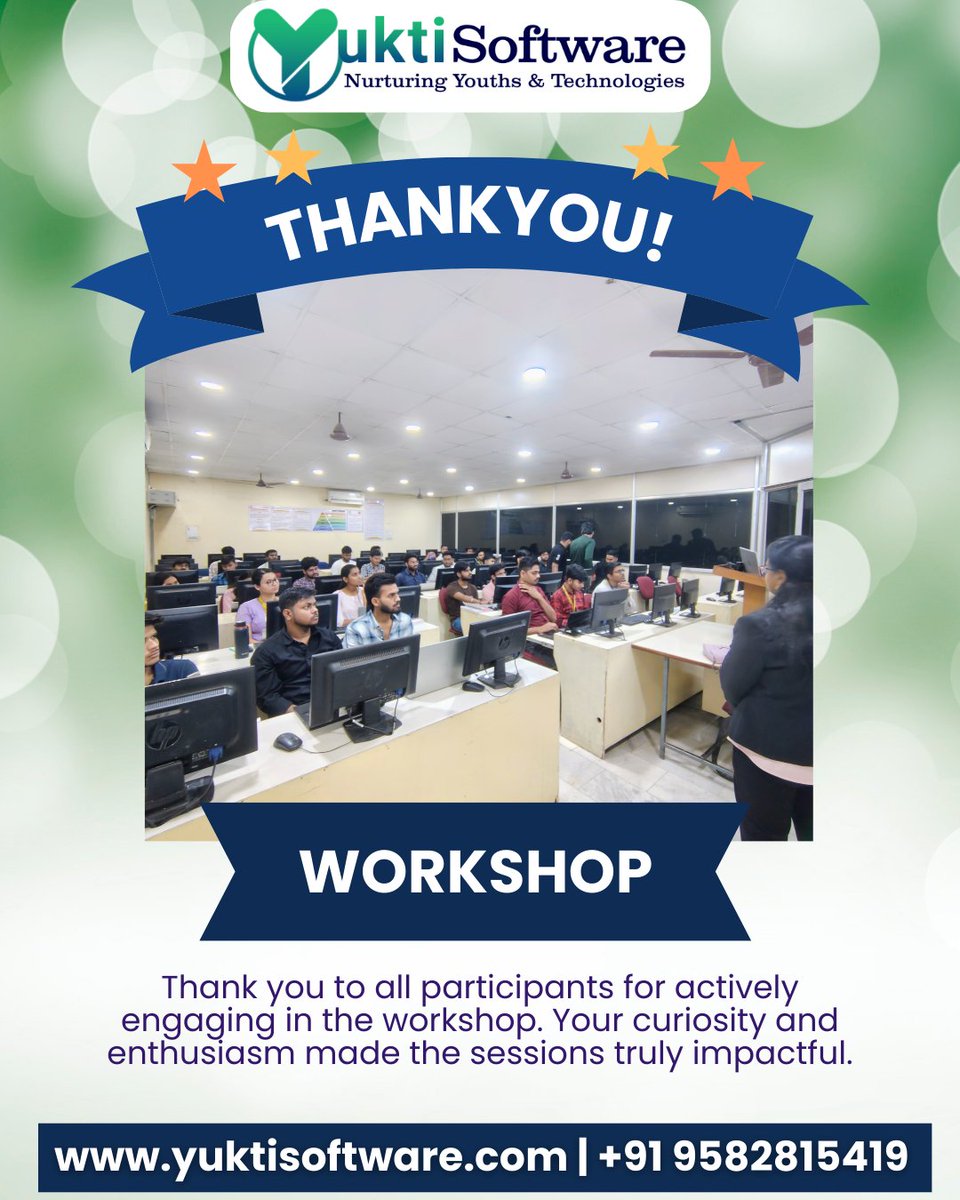 yuktisoftware's tweet image. Start your journey with the right guidance.
Learn. Build. Grow with Yukti Software.
Contact No : 9582815419
Email: contact@yuktisoftware.com
Website : yuktisoftware.com
#JavaFullStack #FullStackDeveloper #JavaDeveloper #LearnJava #YuktiSoftware #CodingCareer #TechTraining