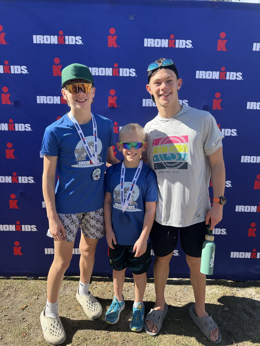 bearcat38's tweet photo. The boys crushed the @IRONMANtri  IronKids Splash n Dash yesterday and now it’s Carrie &amp; Tiffany’s turn for Ironman Florida 70.3! Good luck! 🏊‍♀️🚴‍♀️🏃‍♀️ https://t.co/n7gB31pqfD
