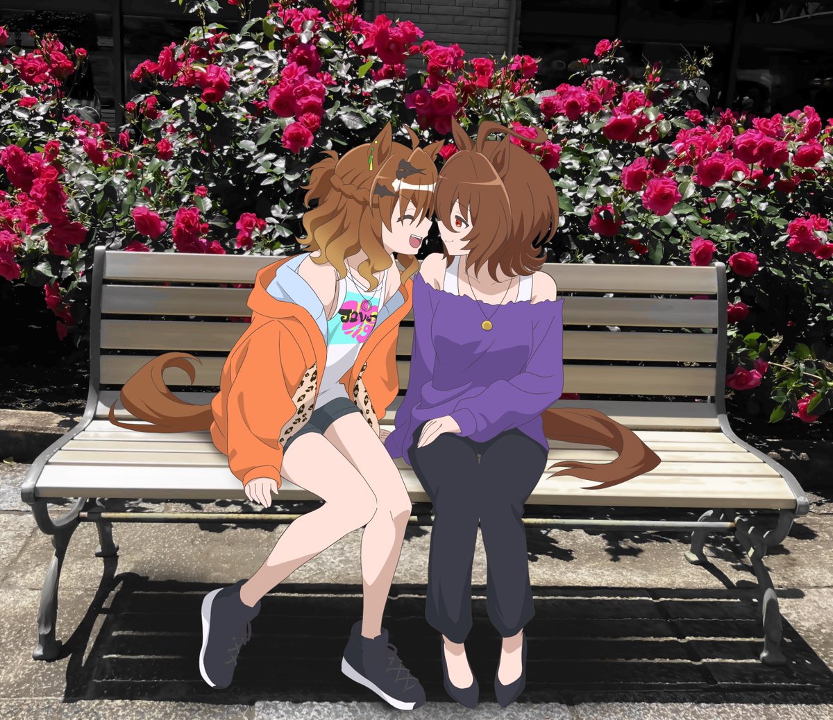 # 伸びた伸びないは置いといて2025年自身が思う力作
ポケタキ🌴🧪です。ちなみに２枚目は今初めて投稿した（元はリアルで会った人にお渡ししてたイラスト）