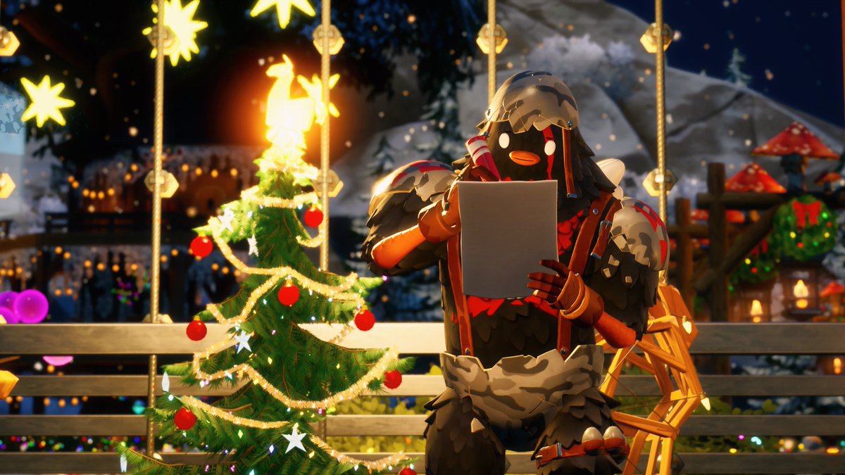サンタさんにお手紙書かなきゃ…✍🏻🐣✨ #yasusuXmas #Fortnite