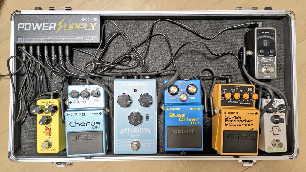 エフェクターボード組んだ！！