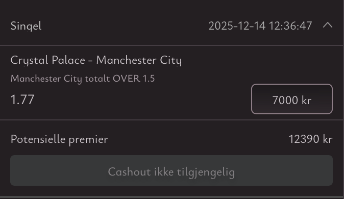 Sjakktrekk's tweet photo. 📅Sunday's BOTD

🏴󠁧󠁢󠁥󠁮󠁧󠁿Crystal Palace v Man City

✨Man City Over 1.5 Goals @ 1.77

💸7 units stake at Vicibet

🔗https://t.co/fAjvF7QYKc

❤️Like if you're getting on this bet