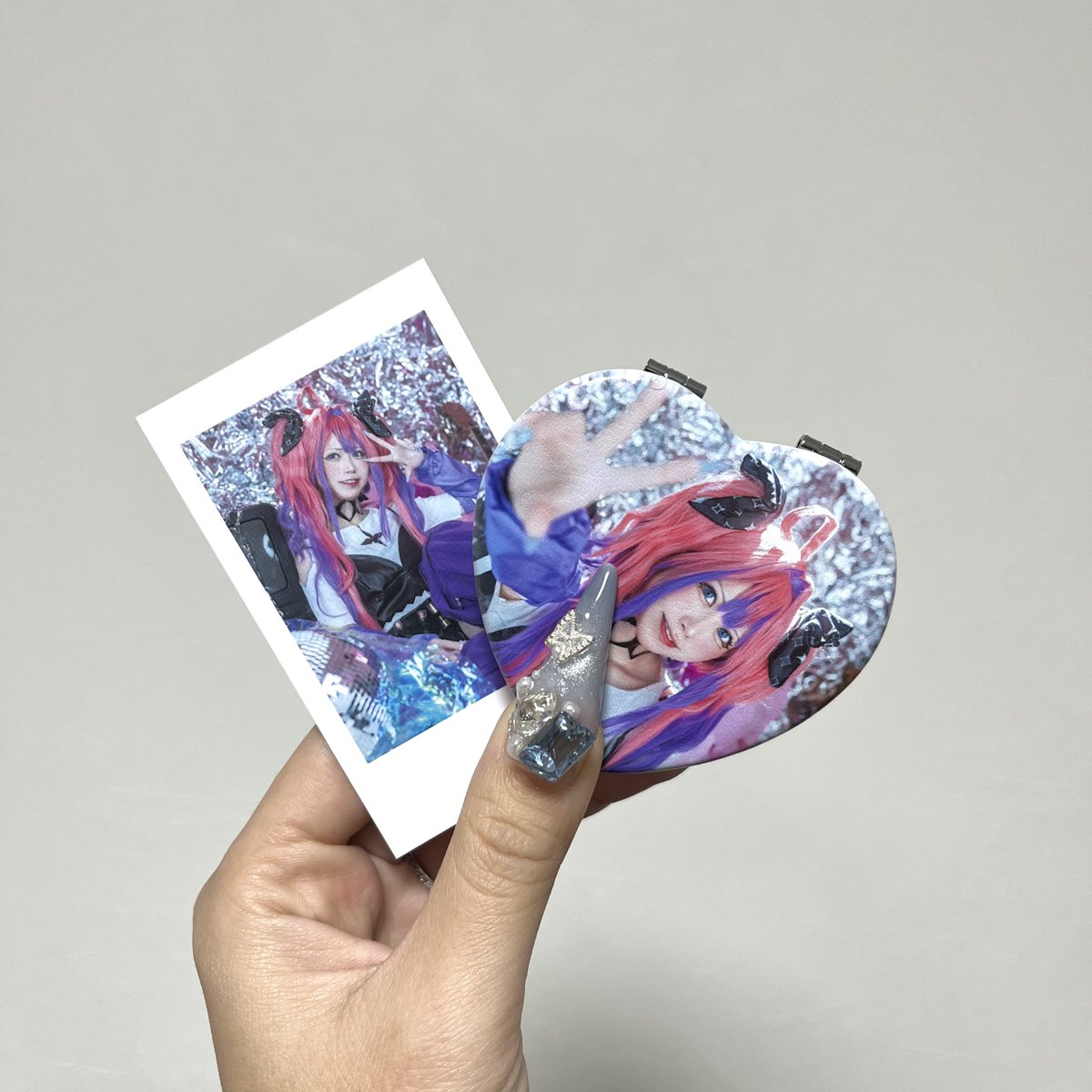 🎀🪩新刊セット🪩🎀 コンパクトミラーとチェキ風カード作りました