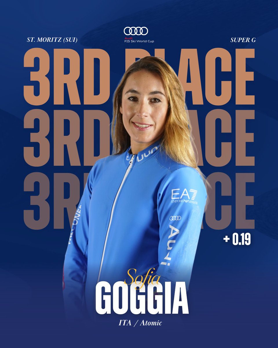 fisalpine's tweet photo. ALICE ROBINSON WINS IN ST. MORITZ! 🏆
Her first Super G victory and World Cup win number seven. What a start to the season for Alice! 🇳🇿🔥

🥈 Romane Miradoli 🇫🇷 (+0.08)
🥉 Sofia Goggia 🇮🇹 (+0.19)

#FISAlpine #WorldCupStMoritz https://t.co/XfkTZM0VrF