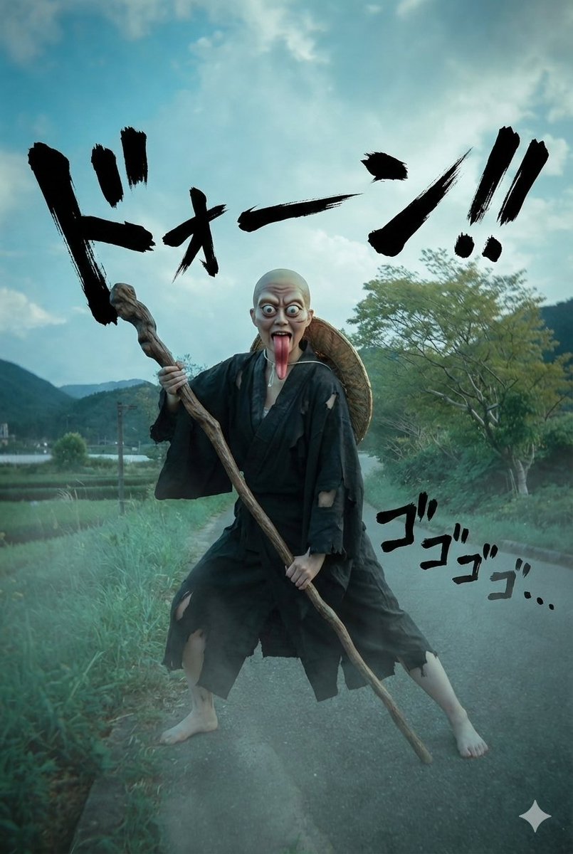 AI_GIRL_DESIGN's tweet image. 分かるかな？
何故か最後の大入道だけキャラ変わっちゃいましたが、これは面白いですね。ハロウィンの時に欲しかった😃