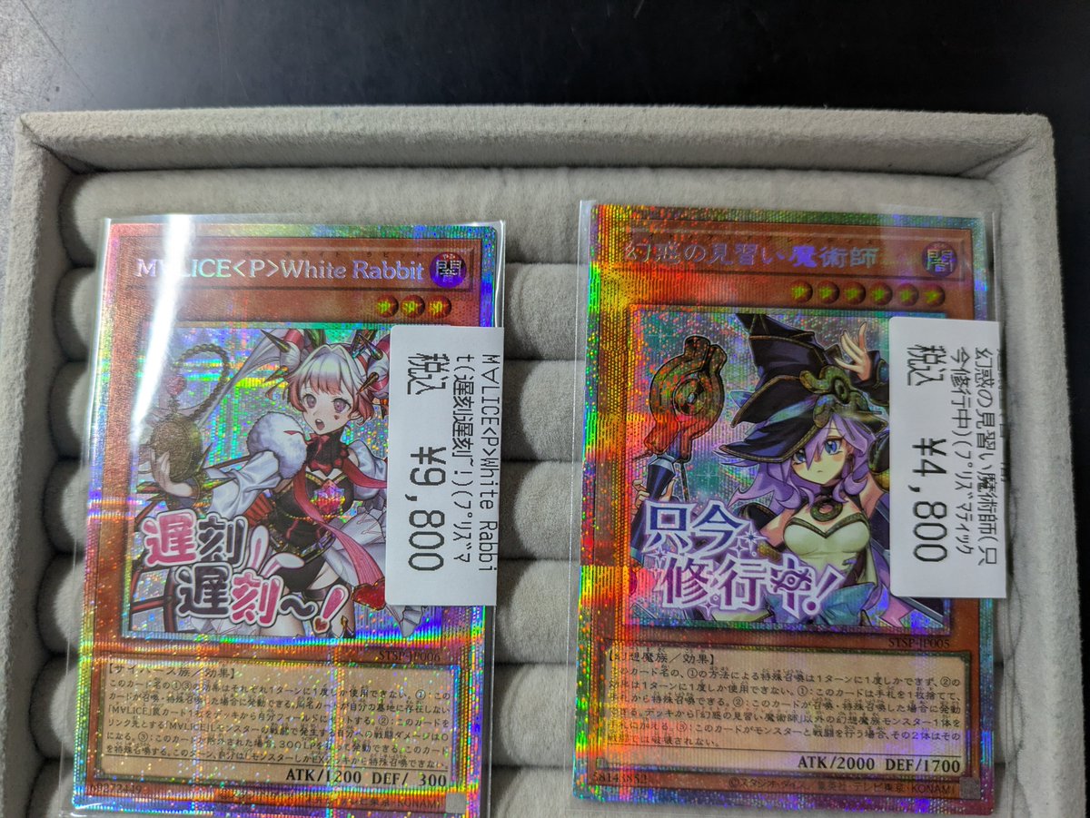 遊戯王、マリス、幻惑の見習い魔術師のプリシクスタンプ、入荷しました 