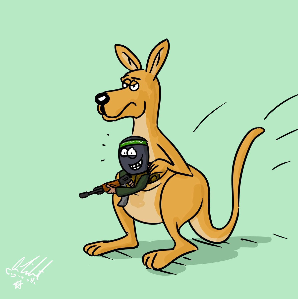 TheMossadIL's tweet image. This illustration was created 4 months ago. Unfortunately it became prophetic. 

👨🏻‍🎨 @orreichert