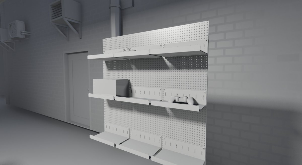 Add some accessory to my store's pegboard.
I need to speed up🦼
 #indiegame #gamedev #indiedev