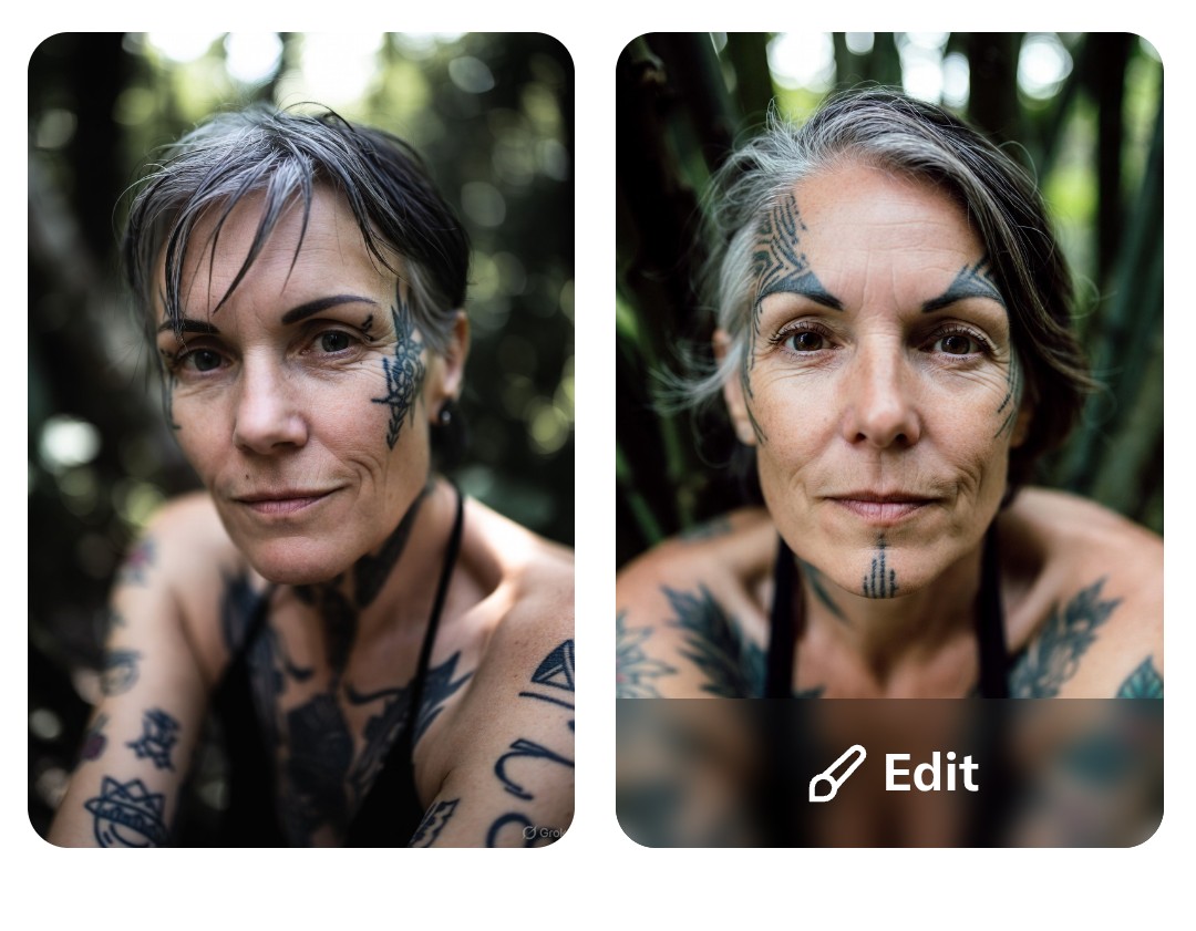 It starts with that discreet dolphin tattoo.... This is what most grandmas will look like in 10 years. Disgusting. #NoTattoos