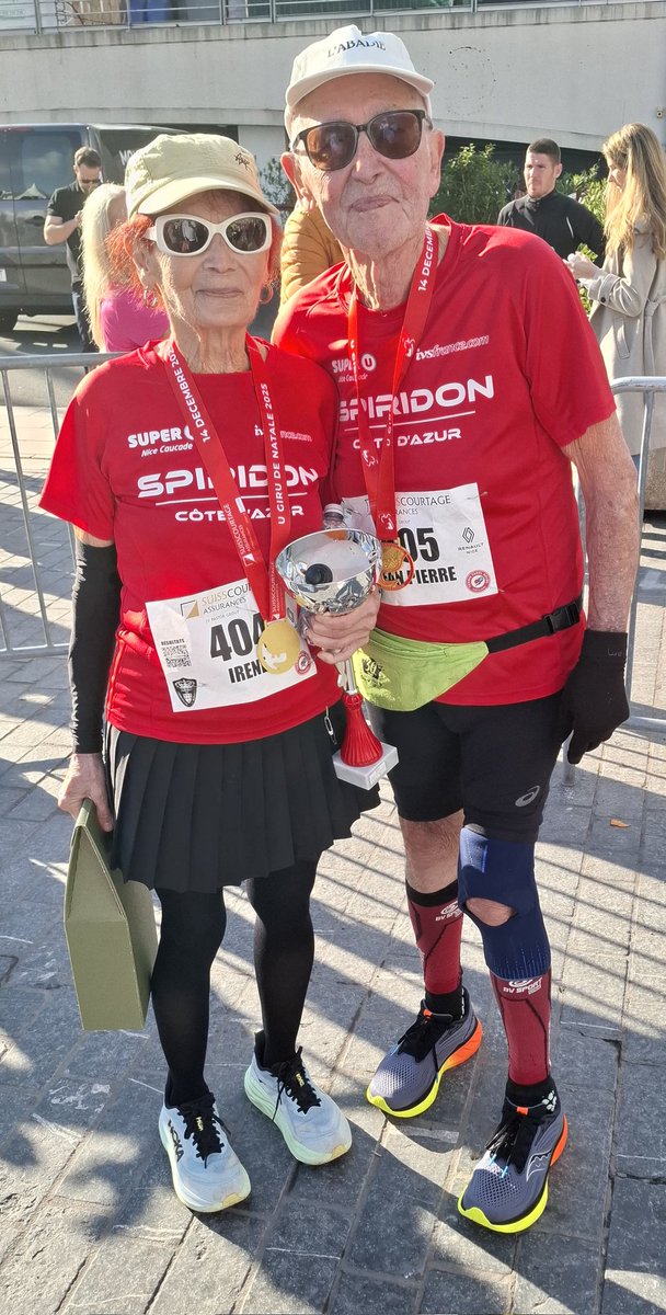 CounteaOmni's tweet photo. Bravo et respect à Irene et Jean-Pierre Fiore respectivement 84 et 83 ans finishers de la 30e édition du 10 kms U Giru de Natale.
Tous deux grands supporters de l'#OGCNice 🫶
On compte sur vous pour liker et leur donner la visibilité qu'ils méritent.
ISSA NISSA 🔴⚫ https://t.co/cmPjDVU7yg
