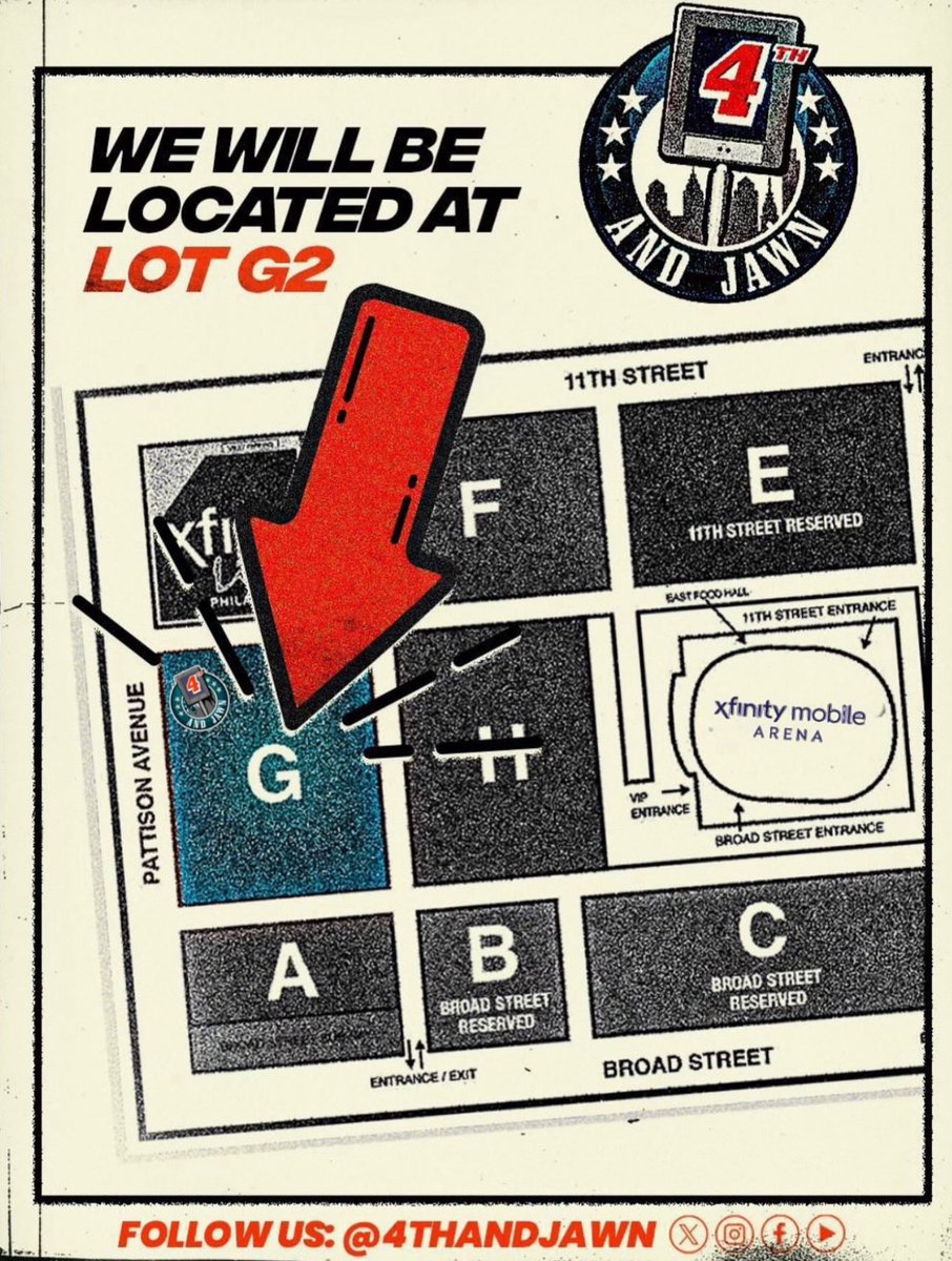 4thandJawn's tweet photo. #4thandjawn #Eagles #Raiders TAILGATE 
• FREE to attend…FREE Food and drink! (Bring whatever you like to eat or drink)
• Lot G2
• Beer provided by @budlight 
•Hard Ice Tea by @crookedtea 
• Hydration by @drinkrecover 
• Cheesesteaks by @HollywoodHearn 
• Pizza by Francello’s Pizzeria & Ristorante
•Steaks provided by Cifelli’s Pizza 

👉*While supplies last* 

🎶by DJ Lowski 

Free to attend. Bring the Eagles vibes!

Flyer design by @winescreative 
#4thandjawn #4thandjawntailgate #eagleseverywhere #eagles #flyeaglesfly #hydratebetter