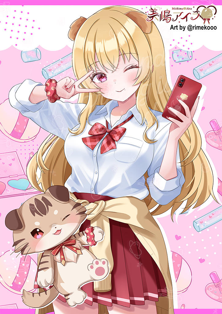 ✨New Photo✨

女子高生❣
島民さんとおそろのシュシュでハッピー🎵

テーマは「ギャル風女子高生」でお願いしました！
めためた可愛いので見てください～！！