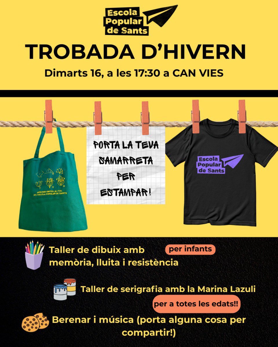 Escola Popular de Sants tweet media