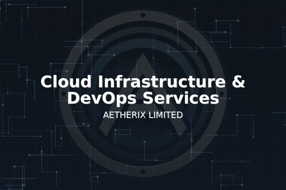 Aetherix025's tweet image. ☁️Cloud Infrastructure &amp;amp; DevOps Services

From software development to cloud and DevOps, Aetherix Limited builds, deploys, and scales secure, high-performance systems.

Let’s build and scale -contact us.

#SoftwareDevelopment #CloudInfrastructure #DevOps #AetherixLimited