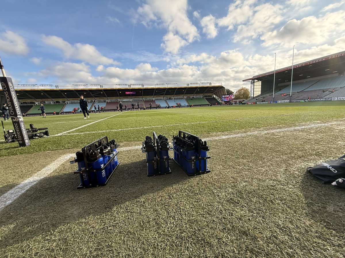 The Stoop is looking great in the sun. Cant wait for this #Harlequins