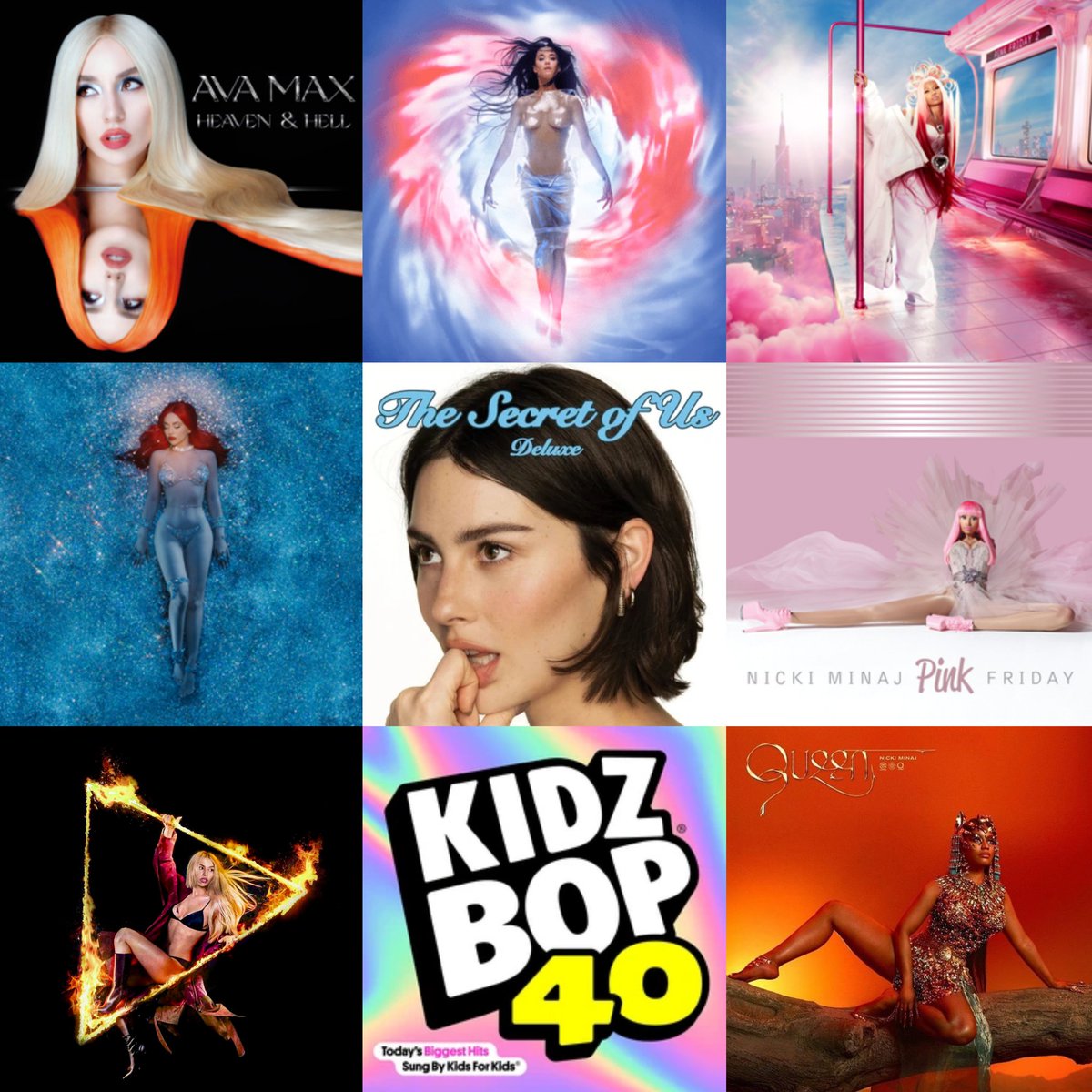 AVAlexMAX's tweet photo. keep one album from each row https://t.co/y3s6tdkOaX