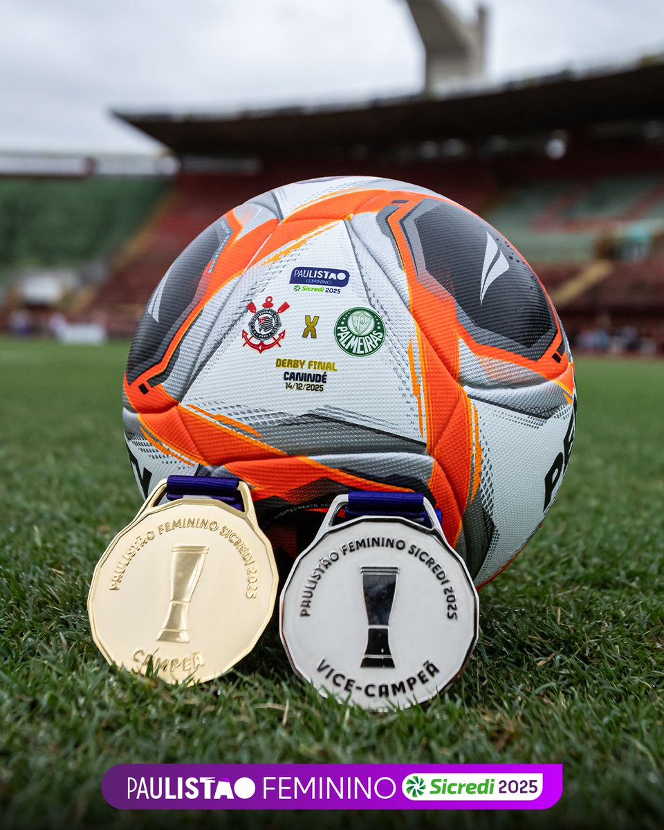 PaulistaoFem's tweet photo. ⚽🥇🥈
#PaulistãoFemininoSicredi #DerbyFinal
📷Jhony Inacio/Ag. Paulistão https://t.co/lrezAv5Kzy