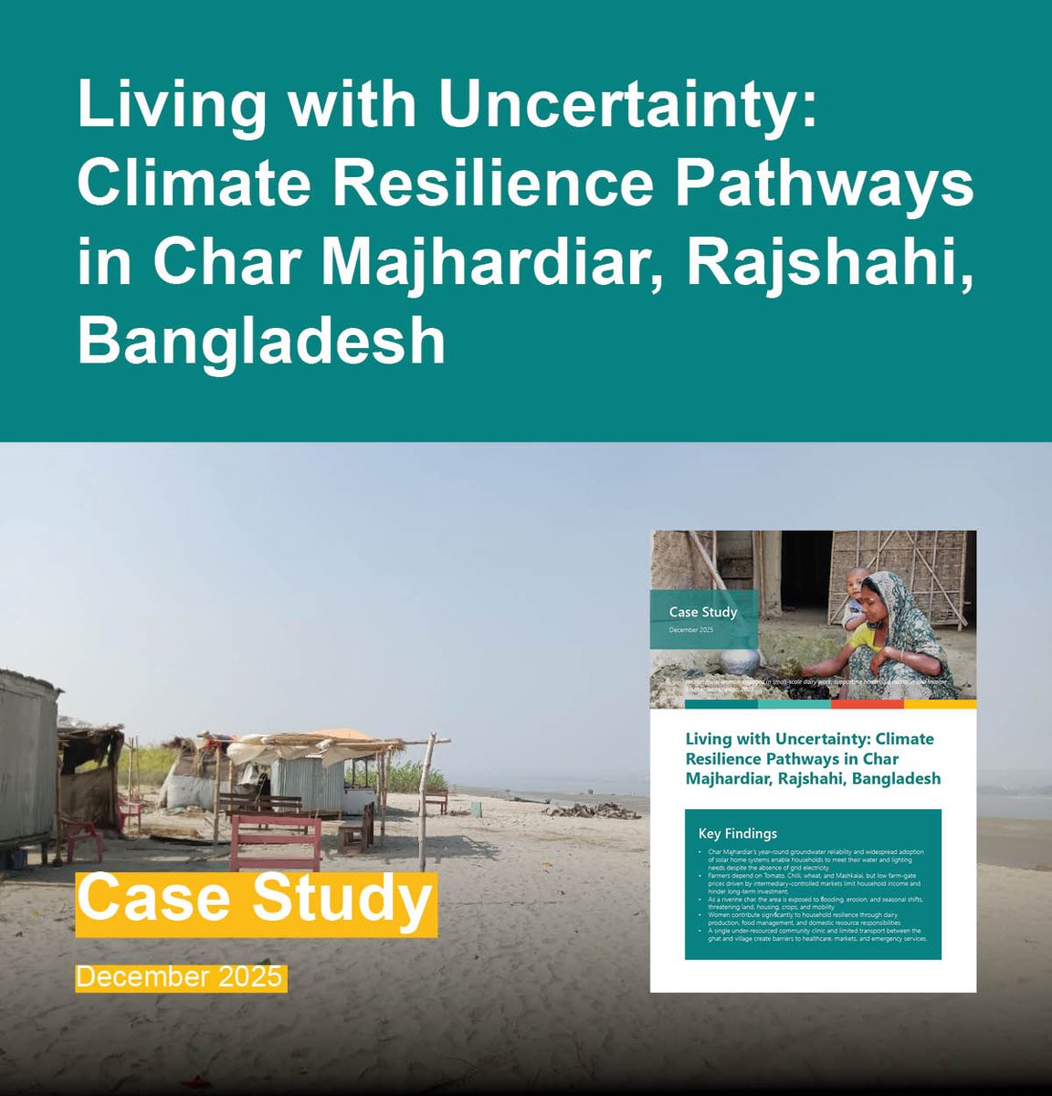 Our new case study from Char Majhardiya, Rajshahi explores local resilience pathways through solar energy, resilient livelihoods, and community action.

Read the full case study here: sustainedgebd.org/wp-content/upl…

#ClimateResilience #Bangladesh #Rajshahi #CommunityLedAdaptation