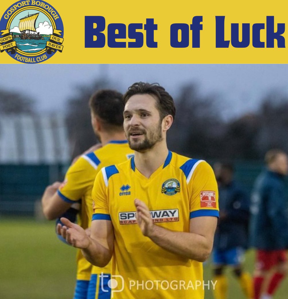 GosportBFC's tweet image. The club can confirm the departure of Harry Medway.

Harry, has been a great servant for this club over the last few years. We wish Harry all the best for the future 🤝

👉 Swipe right to read Harry’s farewell message to the Gosport fans.

#UpTheBoro #UTB
